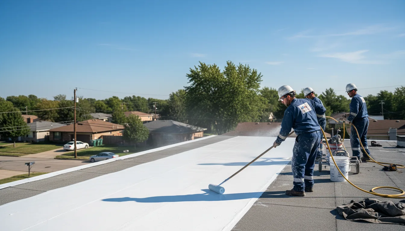Commercial roof coating in Wellington, OH near me
